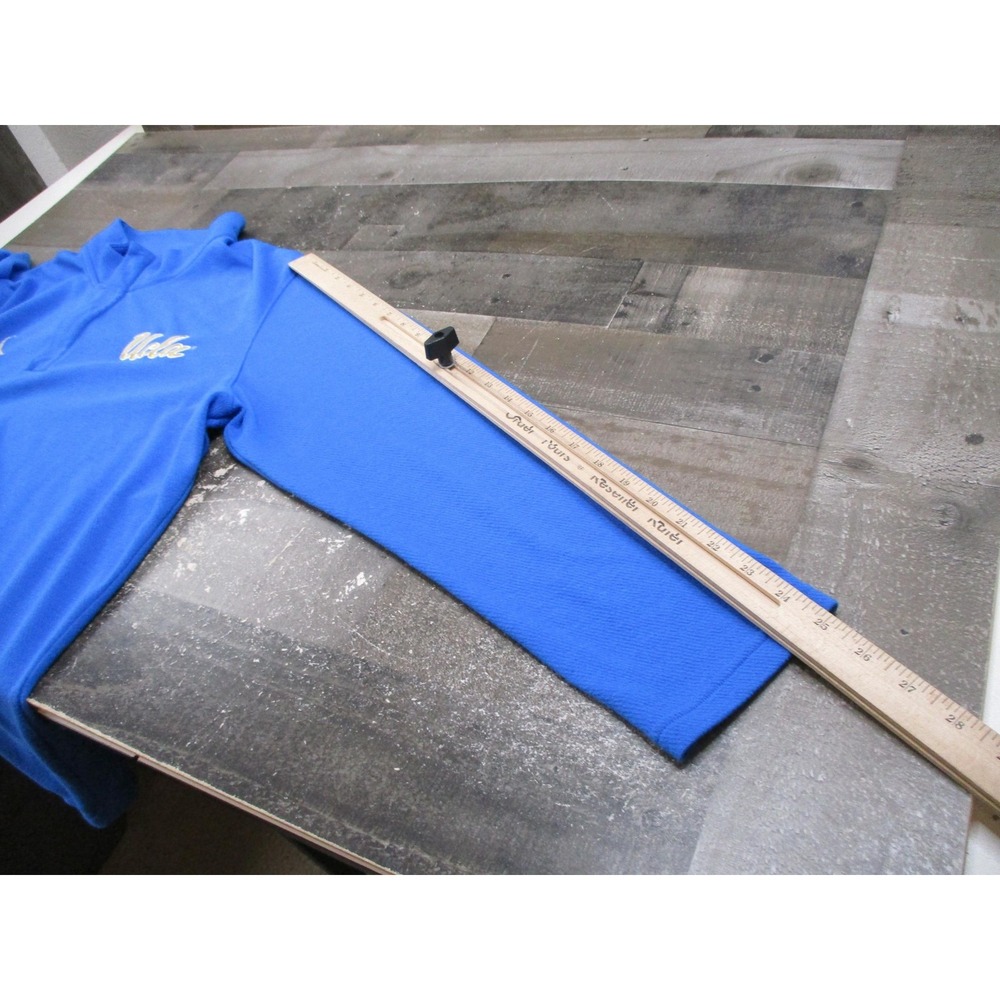 UCLA Bruins Sweatshirt Mens XL Blue NCAA Team Issued Air Jordan 1/4 Zip Pullover - Picture 10 of 13